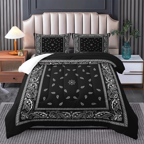 Tuzaovy Goth Boho Bedding Queen - Comforter Set, Western Hippie Style - Image 1