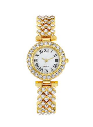 Fashionable Roman Pattern Diamond Ladies Watch Student Quartz Watch Bracelet Watch (Gold) - pzsku/Z3341F6756DA18E81DB7DZ/45/_/1712925908/28e14683-8aaa-429f-b7f2-80ff2577c29b
