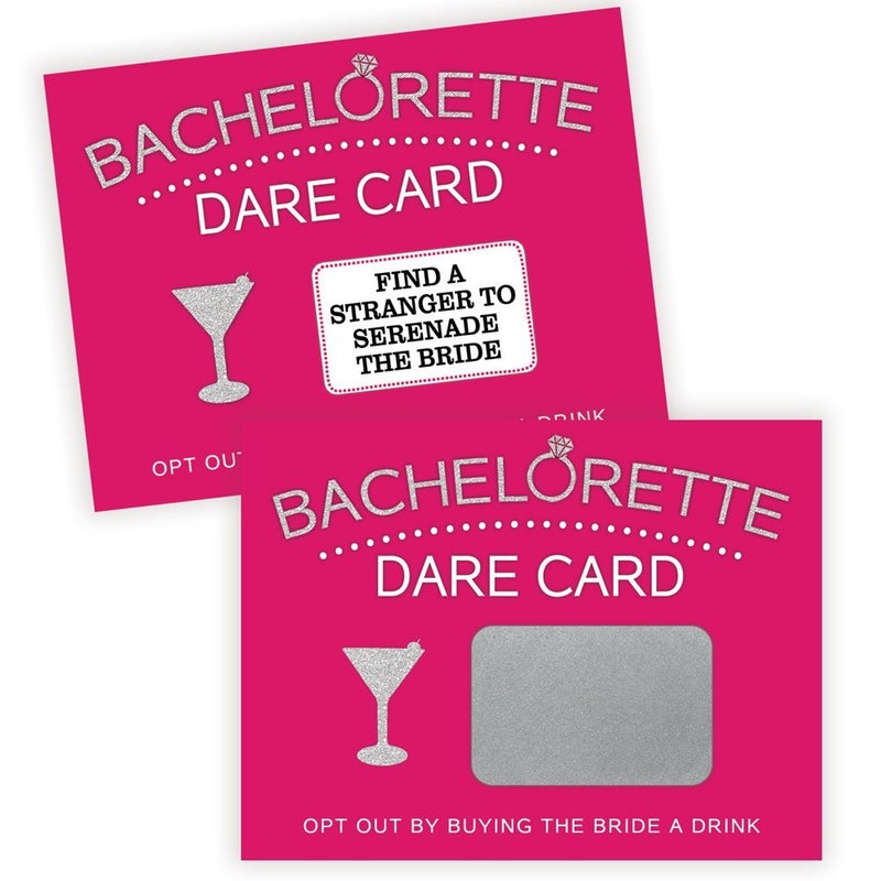 Printed Party Bachelorette Dare Card Scratch Off Game Girls Night Out 20 Cards