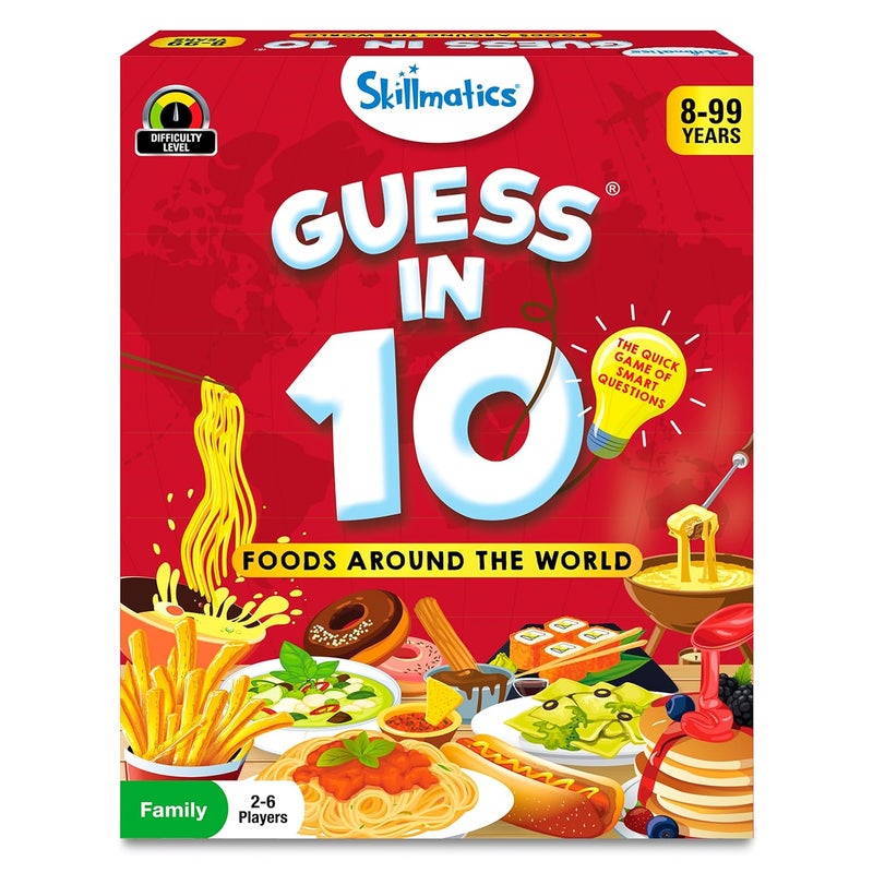 Skillmatics Guess in 10 Foods Around the World, Card Game for Boys, Girls, and Kids Who Love Educational Travel Toys, Board Games, Geography and History, Gifts for Ages 8, 9, 10 and Up - Image 1