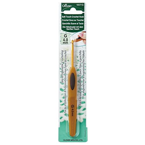 Clover Soft Touch Crochet Hook (Aluminium) - Image 1