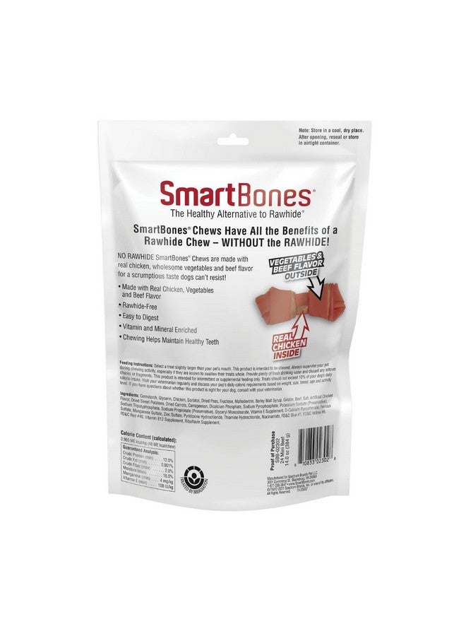 SmartBones Mini Chews With Real Beef 24 Count, RawhideFree Chews For Dogs - Image 2