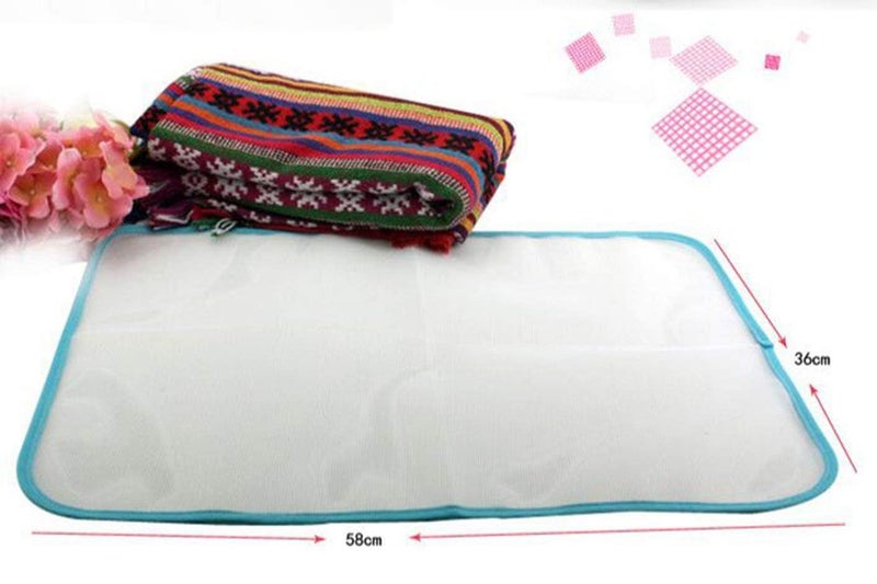 RUDRAX CORPORATION RUDRAX CORPORATION Heat Resistant Ironing Cloth Protective Insulation Pad Home Ironing Mat Mesh Net Ironing Cloth Guard Protects Clothing Iron Delicate Garments Clothes Random Color - Image 3
