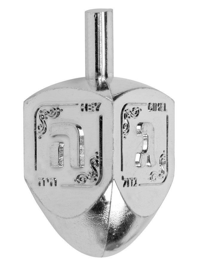 Izzy 'n' Dizzy Hanukkah Metallic Gold and Silver Dreidel (Pack of 10) - Medium - Image 3