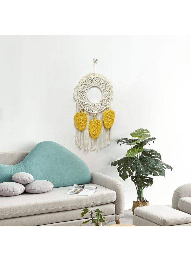 الأزرق جي دبليو زخرفة ريش شرابة بسيطة جديدة منسوجة على الطراز البوهيمي - Image 4