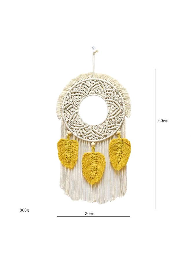 الأزرق جي دبليو زخرفة ريش شرابة بسيطة جديدة منسوجة على الطراز البوهيمي - Image 1