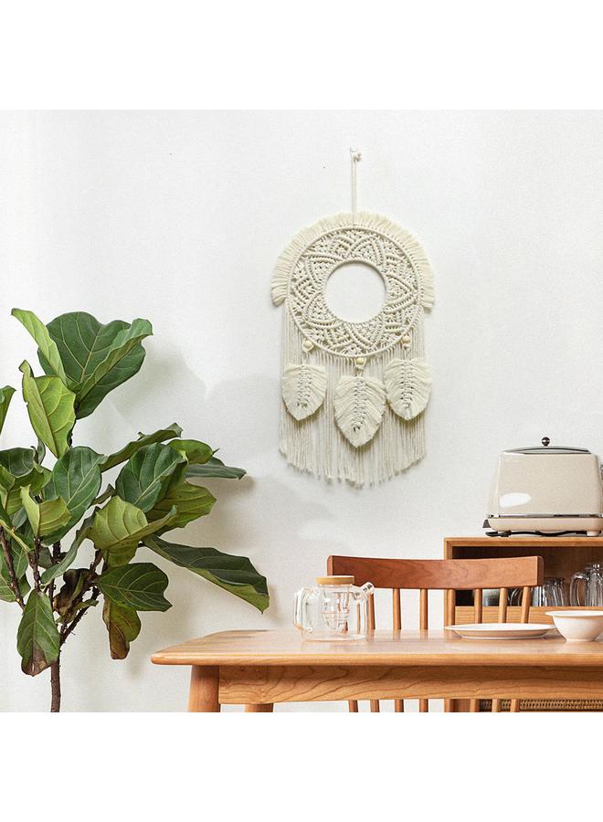 الأزرق جي دبليو زخرفة ريش شرابة بسيطة جديدة منسوجة على الطراز البوهيمي - Image 5