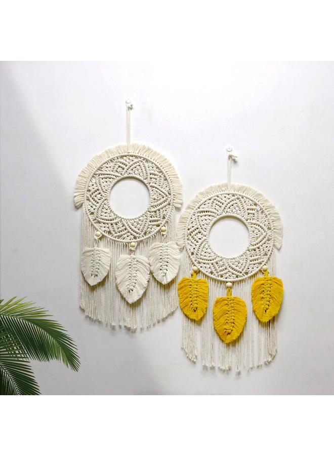 الأزرق جي دبليو زخرفة ريش شرابة بسيطة جديدة منسوجة على الطراز البوهيمي - Image 2