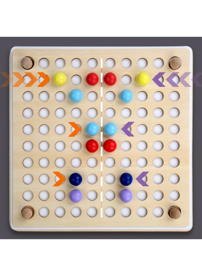 لغز الصور المقطوعة بالخرز الخشبي المتماثل للمرآة للأطفال الصغار، تدريب على مراقبة التركيز، ألعاب التعليم المبكر - اللون: HQ- لغز الصور المقطوعة بالخرز المتماثل للتفكير 0.75 كجم - Image 4