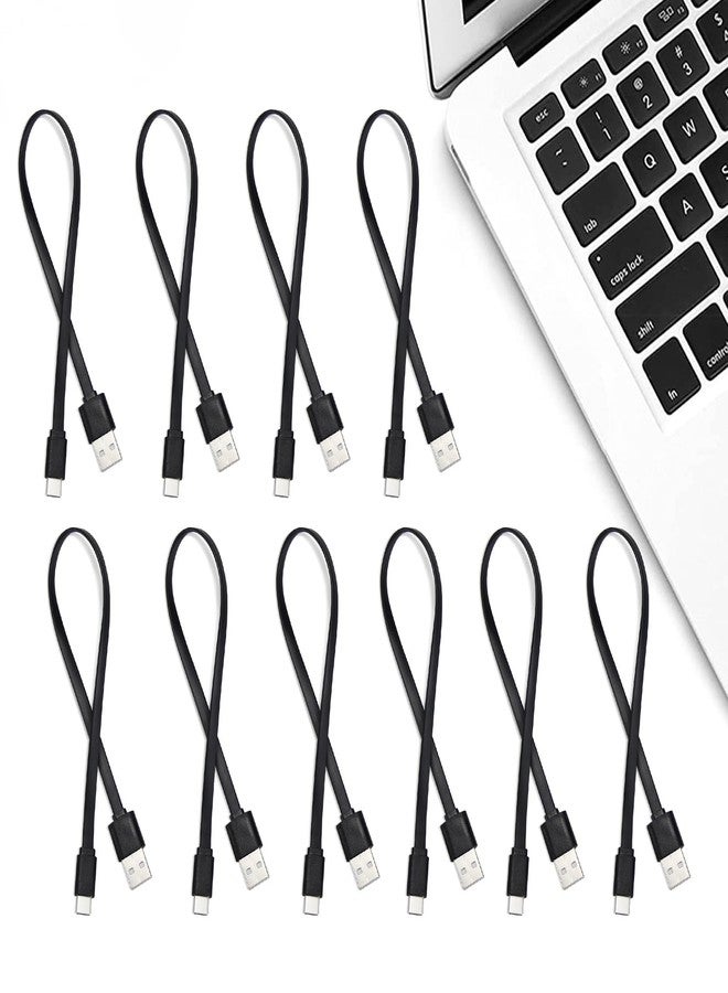 Smays 6" Flat USB-A to USB-C Cable - 10-Pack Fast-Charging and Data Sync - Image 5