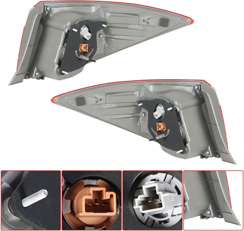 marddpair RH & LH Outer Tail Lights Replacement for 2014-2016 Toyota Corolla - Image 4