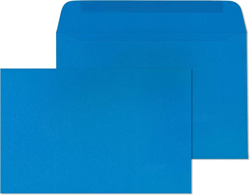 EnDoc 9x12 Blue Starburst Booklet Envelopes - Large Colored Envelopes 9x12 Size for Unfolded A4 Sheets & Catalogs - Pack of 15 Blue Envelopes - Image 1