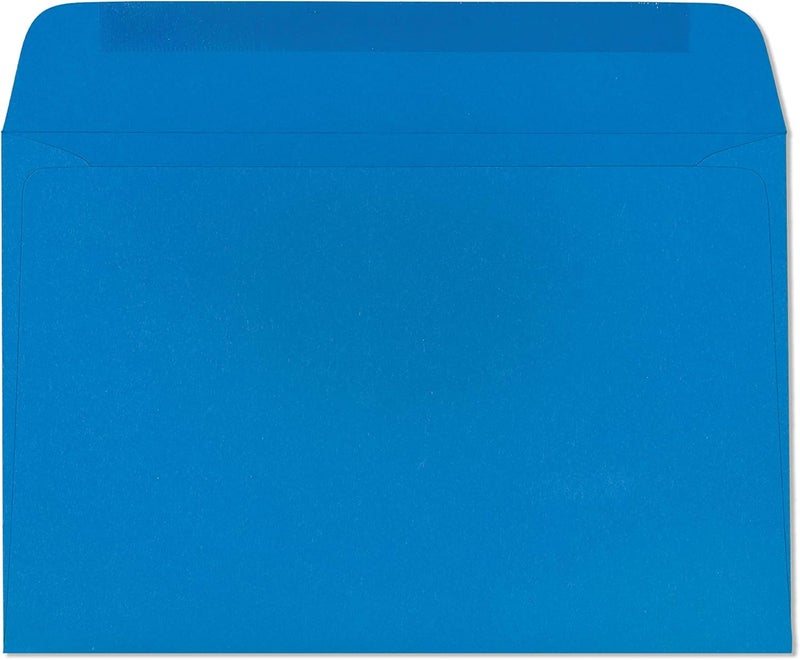 EnDoc 9x12 Blue Starburst Booklet Envelopes - Large Colored Envelopes 9x12 Size for Unfolded A4 Sheets & Catalogs - Pack of 15 Blue Envelopes - Image 2
