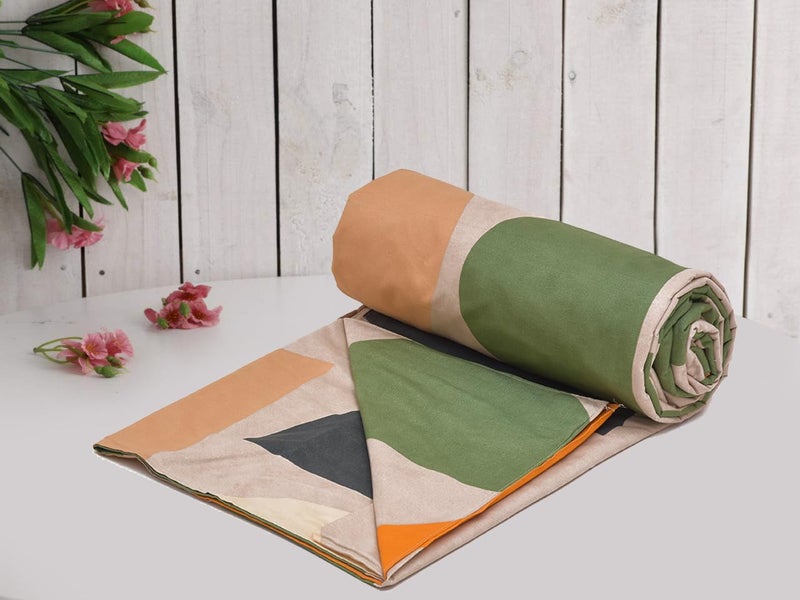 RRC Gless PolyCotton Premium 200TC Single Quilt Cover (60" x 90" Inch, Chocolate) - Image 2