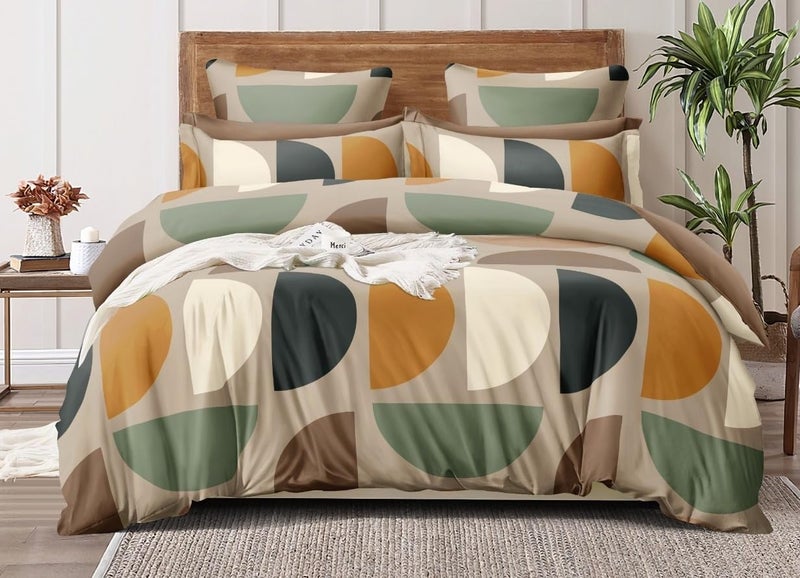 RRC Gless PolyCotton Premium 200TC Single Quilt Cover (60" x 90" Inch, Chocolate) - Image 1