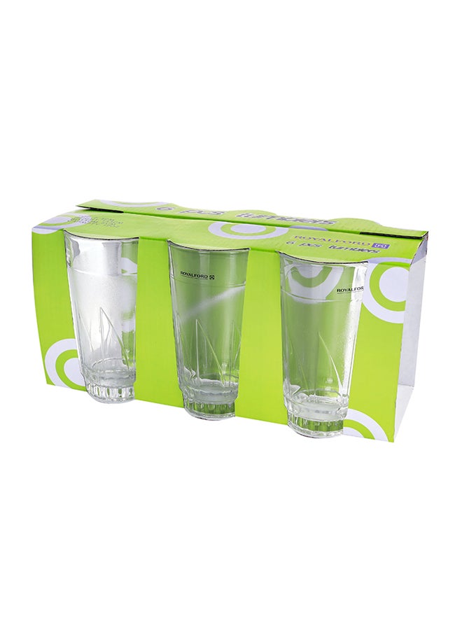 Royalford 6-Piece Tumbler Set Clear 355ml - Image 5