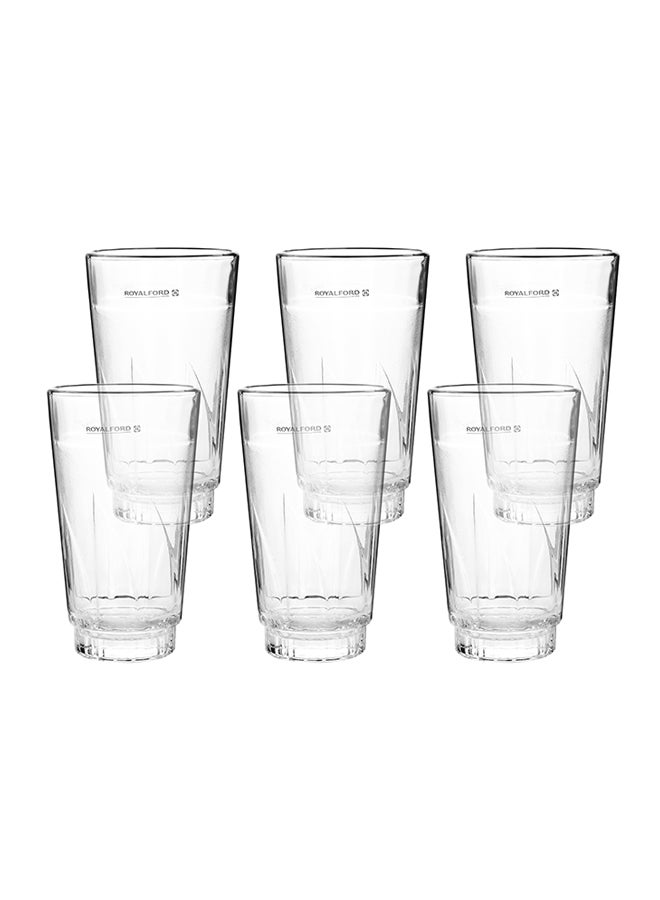 Royalford 6-Piece Tumbler Set Clear 355ml - Image 1