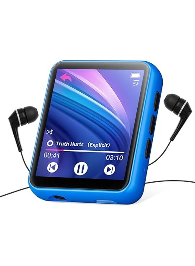 Mp3 joliker 32GB MP3 Player Bluetooth 5.0 with Full Touch Screen, Lossless HiFi Music Player with Metal Housing, with FM Radio, Speaker, Line-in Recording, Support up to 128 GB - Image 1