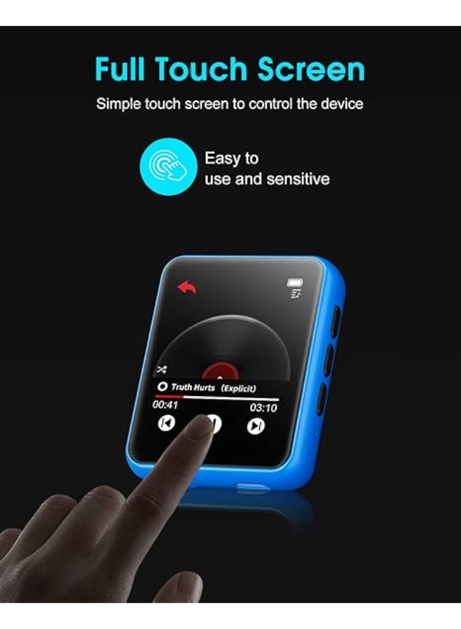 Mp3 joliker 32GB MP3 Player Bluetooth 5.0 with Full Touch Screen, Lossless HiFi Music Player with Metal Housing, with FM Radio, Speaker, Line-in Recording, Support up to 128 GB - Image 3