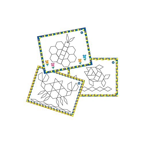 Learning Resources Pattern Block Design Cards, Color Recognition, STEM Toy, Ages 4+ - Image 2