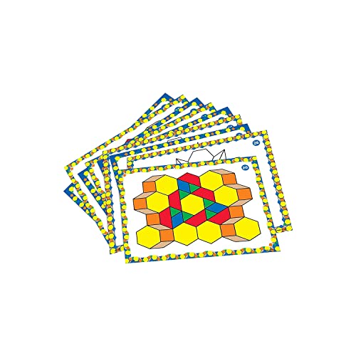 Learning Resources Pattern Block Design Cards, Color Recognition, STEM Toy, Ages 4+ - Image 3