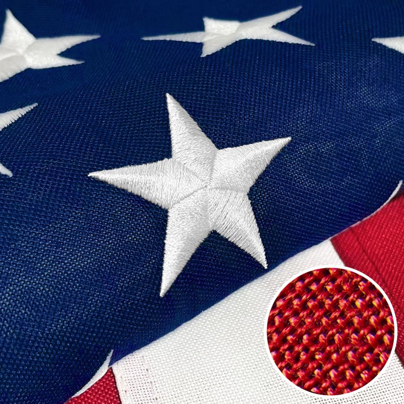 Try everything Premium American Flag 3x5 Ft TearProof Series for Outside, Heavy Duty Outdoorï¼ŒLongest Lasting, Super Tough Fade Resistant Spun Polyester, High Wind US Outdoor Flags Embroidered Stars, Sewn Stripes, Brass Grommets - Image 1