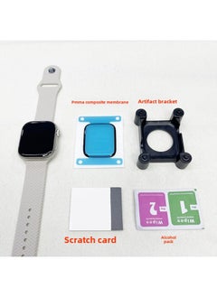 Generic Applicable To Apple Watch S9/8/7 Film PMMA Composite Film Film Artifact Apple Watch ]-Color:Purple Light-PMMA Composite Film 1 Pack (film 1 Artifact Bracket Scratch Card Packaging Box)-Dimensions:Apple 49mm Ultra2/3 (9th Generation) Model  - Image 5