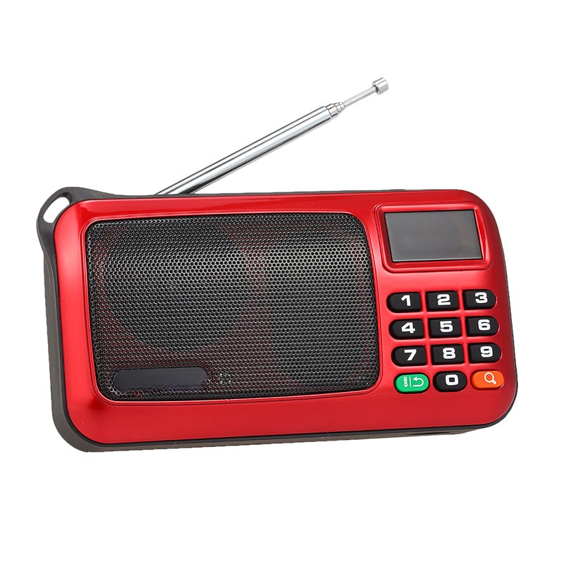 Rolton W405 FM Digital Radio Portable USB Wired Computer Speaker HiFi Stereo Receiver w/ Flashlight LED Display Support TF Music Play - Image 1