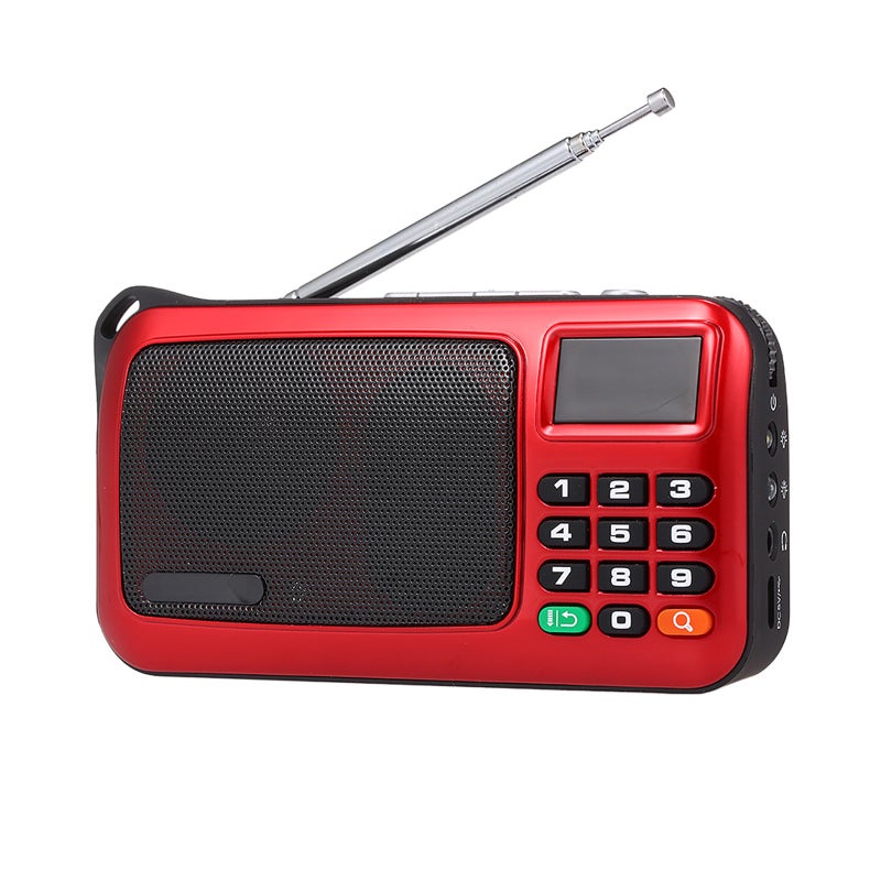 Rolton W405 FM Digital Radio Portable USB Wired Computer Speaker HiFi Stereo Receiver w/ Flashlight LED Display Support TF Music Play - Image 5