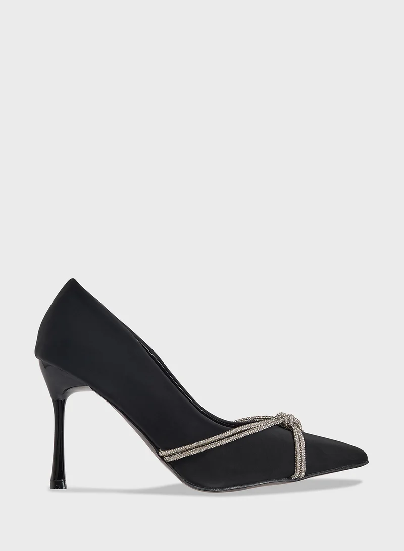 ELLA Diamante Heeled Pump