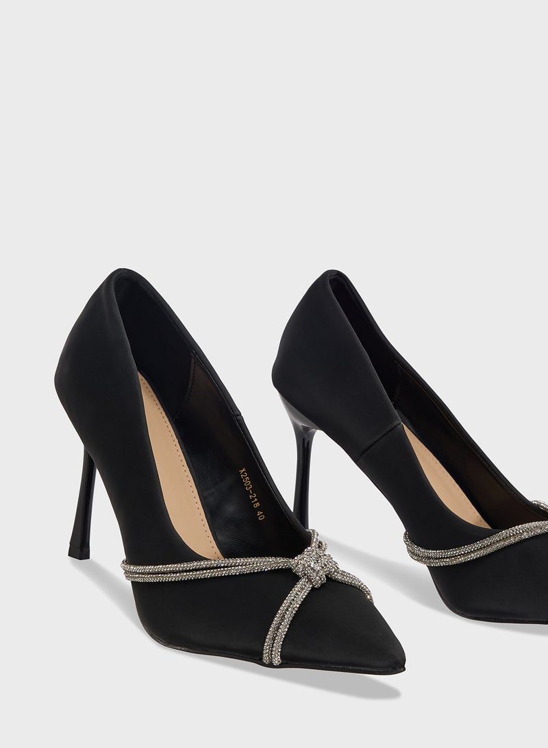 ايلا حذاء بامب بكعب ديامانتي - Image 4