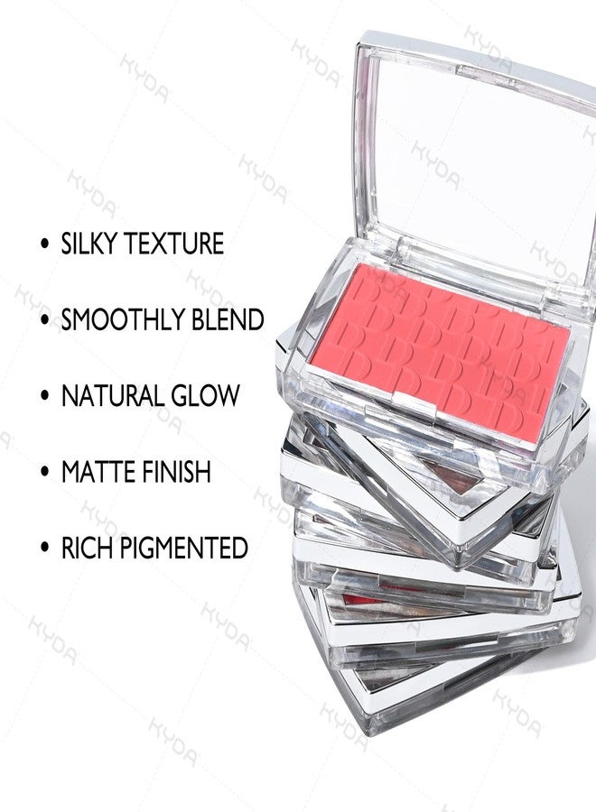 KYDA بودرة خدود كيدا، بلشر وجه متألق، تركيبة قابلة للخلط، ترطيب يدوم طويلاً، قوام خفيف للغاية، كرز - Image 2