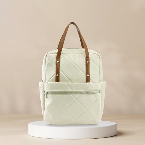 Fastrack Casual Nylon Laptop Backpack | Nylon Women's Handbags | 11.76 Litre 14" Laptop Tote for Workwear and College,Off-White - Image 3