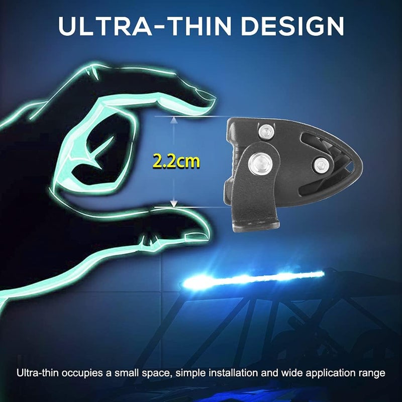 CO LIGHT DVISUV 20inch Slim LED Light Bar - Dual Color Strobe Light with 6D Reflectors for Off-Road Vehicles - Image 4