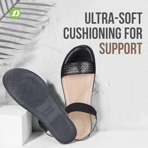 DOCTOR EXTRA SOFT Women's Fashionable Ultra Soft Cushion Slippers/Flip-Flops for Adult| Lightweight Comfortable| Casual & Stylish| Outdoor Synthetic Orthopedic Chappals Sandals Ladies Girls D-618 - Image 4