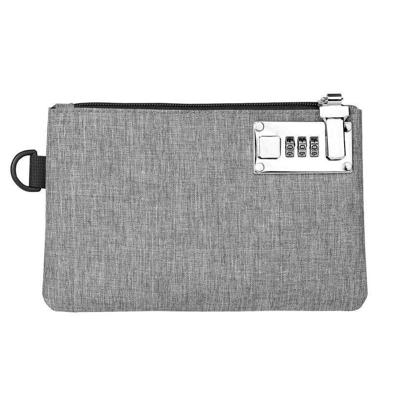 Multifunctional Key Coin Wallet with Password Lock Grey