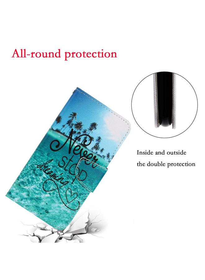 erorex Case For Samsung Galaxy A22 4G 3D Colored Drawing Horizontal Flip Leather Phone Case with Holder & Card Slots & Wallet - Image 5