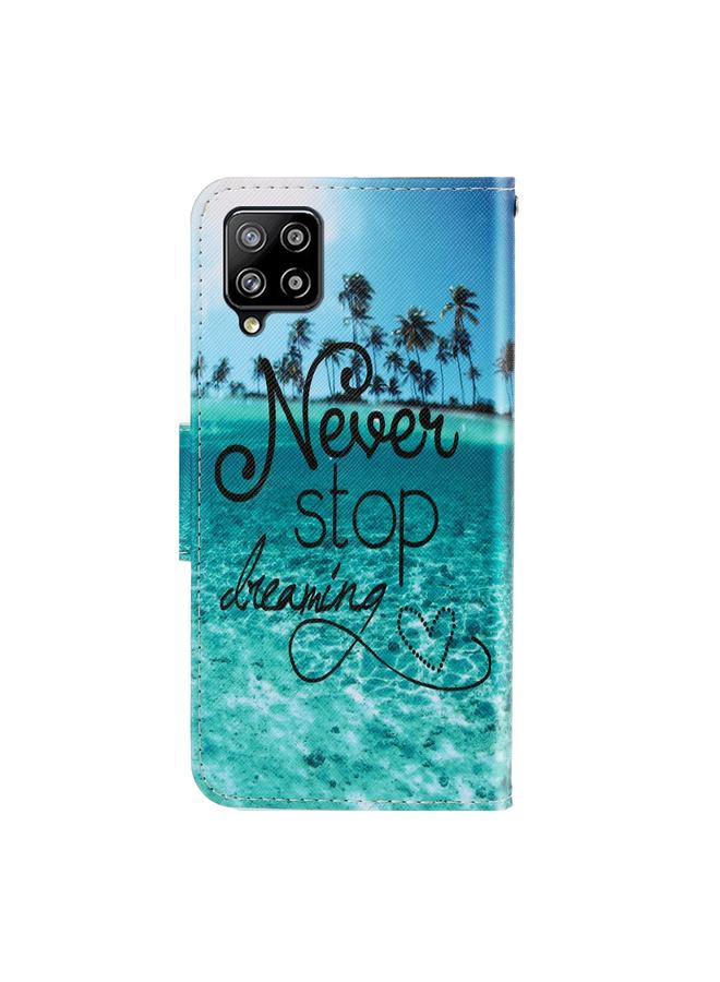 erorex Case For Samsung Galaxy A22 4G 3D Colored Drawing Horizontal Flip Leather Phone Case with Holder & Card Slots & Wallet - Image 3