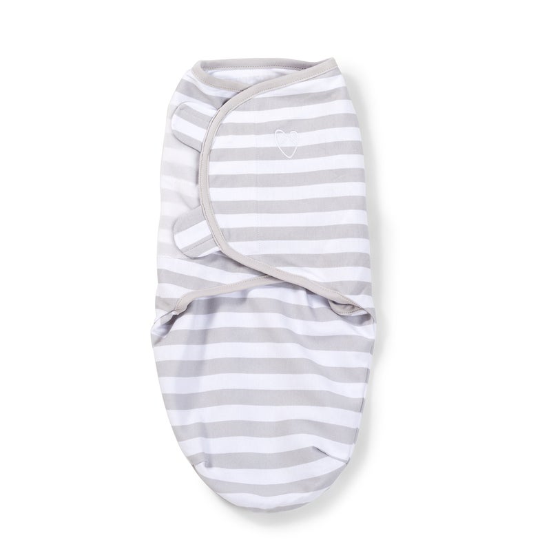 SwaddleMe Original Swaddle - Size Small, 0-3 Months, 2-Pack (Grey Dot Stripe) - Image 3