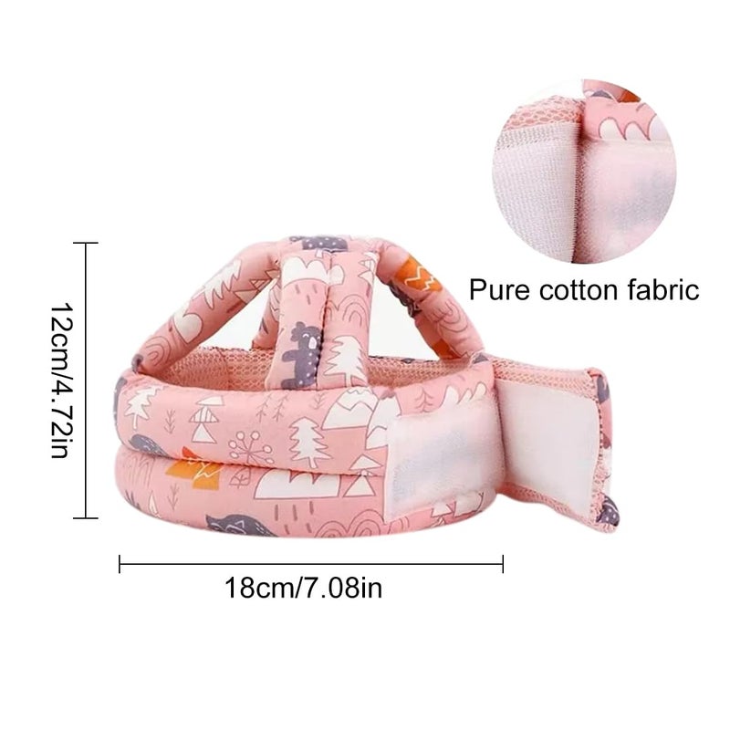 KRFWGUU 1 Piece Baby Helmet, Baby Safety Hat, Newborn Adjustable Protective Helmet, Newborn Head Protection, Anti-Collision Cotton Safety Helmet, Children's Protective Helmet - Image 2
