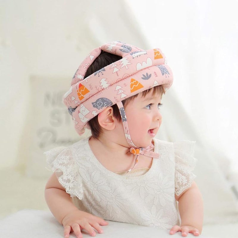 KRFWGUU 1 Piece Baby Helmet, Baby Safety Hat, Newborn Adjustable Protective Helmet, Newborn Head Protection, Anti-Collision Cotton Safety Helmet, Children's Protective Helmet - Image 5