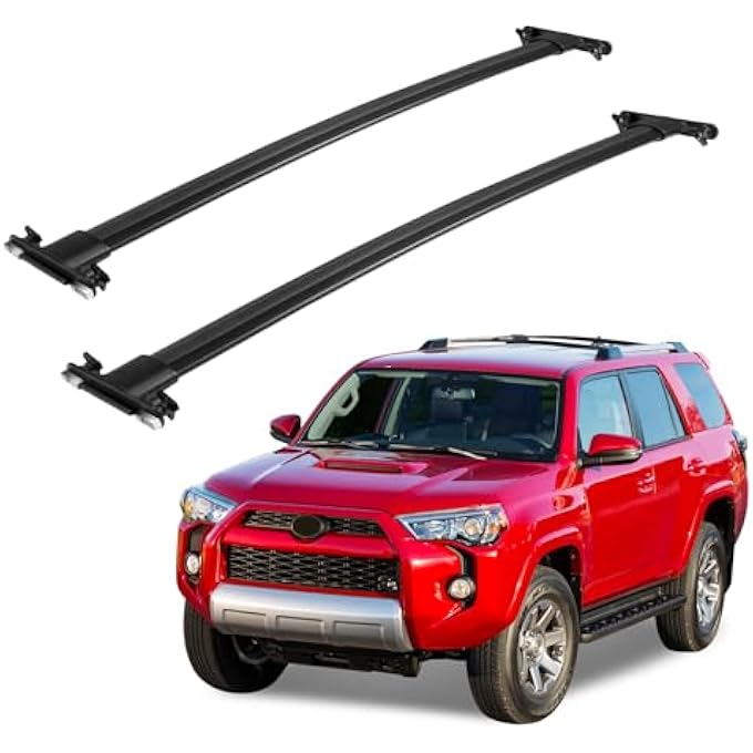 rayihni 220LBS Roof Rack Cross Bars Replacement for 4Runner 2010 2011 2012 2013 2014 2015 2016 2017 2018 2019 2020 2021 2022 2023, Aluminum Cargo Crossbar for Bicycle, Luggage Rack Transport - Image 1