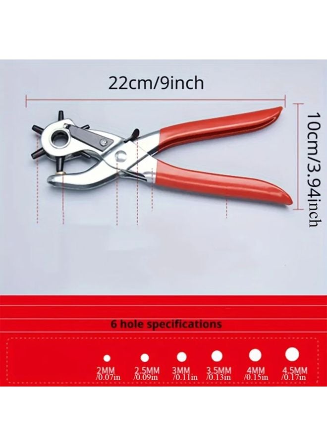1pc Multi Size Leather Hole Punch Tool For Belts Watch Bands Handbag Straps - Image 3