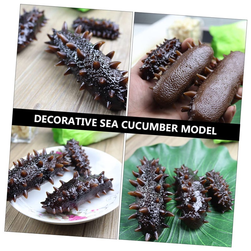 Realistic Artificial Sea Cucumber Model Food Decor Photography Prop Home Party Display - Image 5
