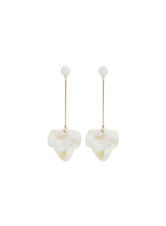 Shashi Women's Petunia Earrings One Size White - Image 1