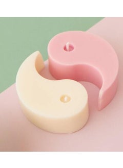 First Row Aromatic Fables Harmony Duality Yin Yang Frosted Blueberries Scented Candle Set HandPoured Small Batch Candle Ideal for Home Decor Gifting Meditation and Aromatherapy