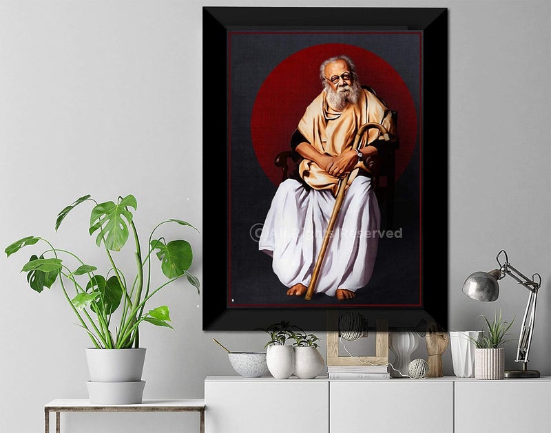 PEACOCKRIDE PEACOCKRIDE Periyar The Social Reform Legend Matte Frame A4multicolor  - Image 3