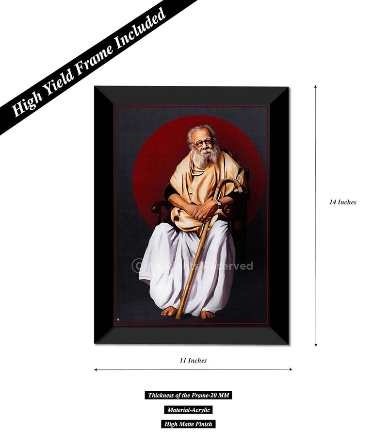 PEACOCKRIDE PEACOCKRIDE Periyar The Social Reform Legend Matte Frame A4multicolor  - Image 2