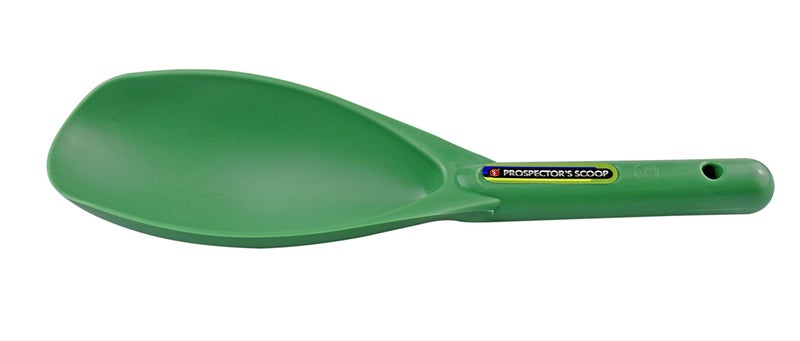 SE Green Prospector's Scoop - 12.5" Heavy-Duty Plastic Tool for Metal Detecting, Gold Panning, Treasure Hunting, and Gardening - Image 1