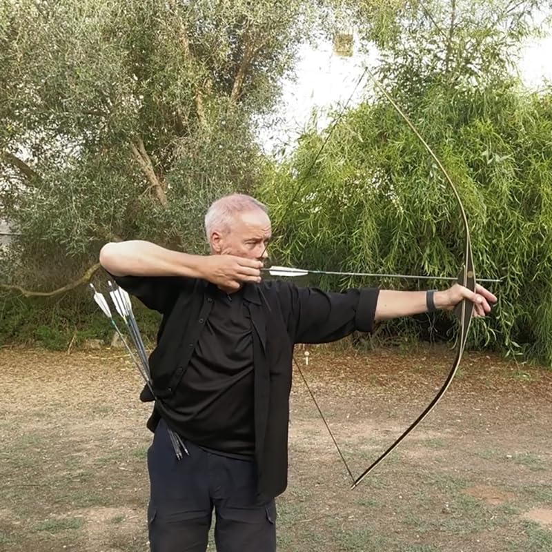 AF Bow&Arrow AF Archery Longbow Set, 62" Right Hand Premium Hunting Bow Kit for Archery Enthusiasts, Ergonomic Design All-in-One Longbow - Image 4